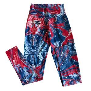 Women’s Zubaz NFL New England Patriots Football Tye Dye Leggings Size Medium